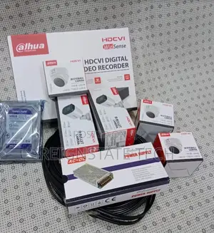 Dahua 4 CCTV Package Installation Full Kit 4 Cameras