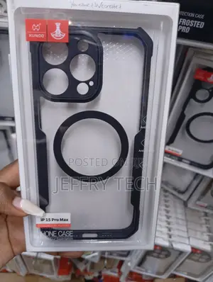 iPhone 15 Pro Max White Retail Box With Clear Front Window Cover