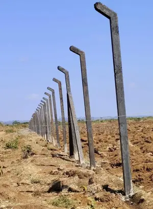 Anti - Climb 10ft X 4” Plastic Poles.