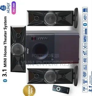 Nunix 3.1 Mini Home Theater System Nu-A60 and a Remote Control Woofer
