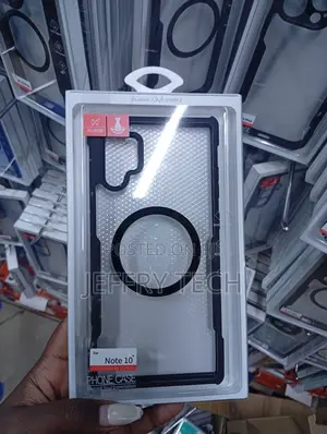 Samsung Galaxy Note 10 Clear Geometric-Patterned Back Case