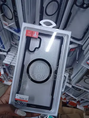 Samsung Galaxy Note 10 Clear Geometric-Patterned Back Case