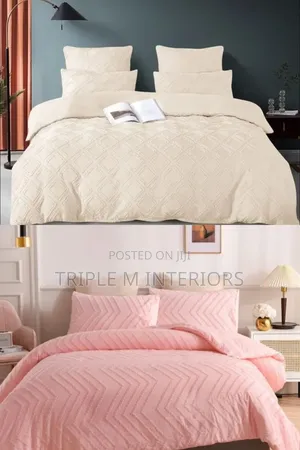 Bohemian Tufted Wave Design Bed Set