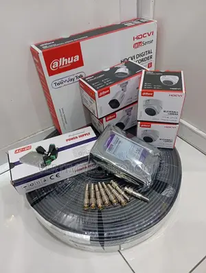 Dahua 4 Channel CCTV Kit 4 Cameras DVR Complete Plus Accessories