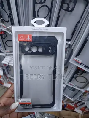 Google Pixel 9 Pro Xl Black Shock-Absorbing Bumper Case