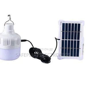 Bright Solar Lamp With Panel for Home and Camping