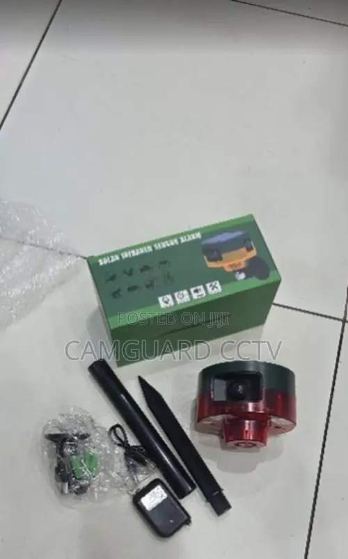 New ~Solar Sensor Security Alarm 360° Motion Detector Alarm