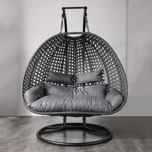 Outdoor Swing: Rattan Hanging Swing Chair for Two