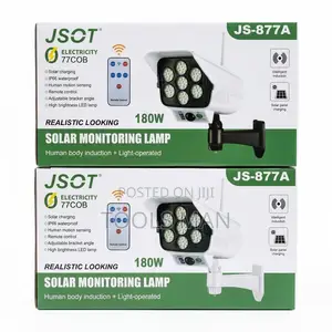 Jsot Js-877a Solar Monitoring Lamp -Dummy CCTV Camera, Motion Sensor