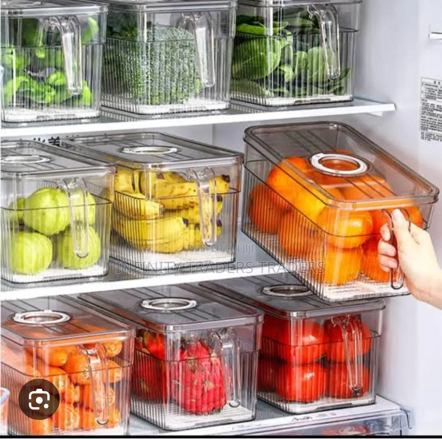 Acrylic Food Fridge Container Organizer
