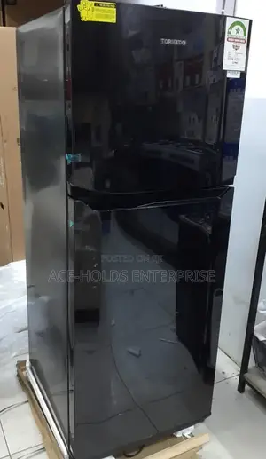 304 Litres - Tornado No Frost Double Door Fridge - Black