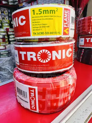 Tronic 1.5mm Single Core Wiring Cables for Safe Indoor