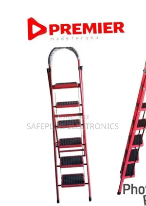 Premier 6 Step Folding Ladder Heavy Duty Steel