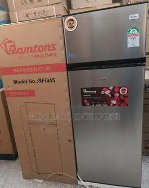 204 Litres - Ramtons Rf/345 Direct Cool Silver 2 Door Fridge