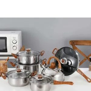 12 Pieces Stainless Cookware With Kettle