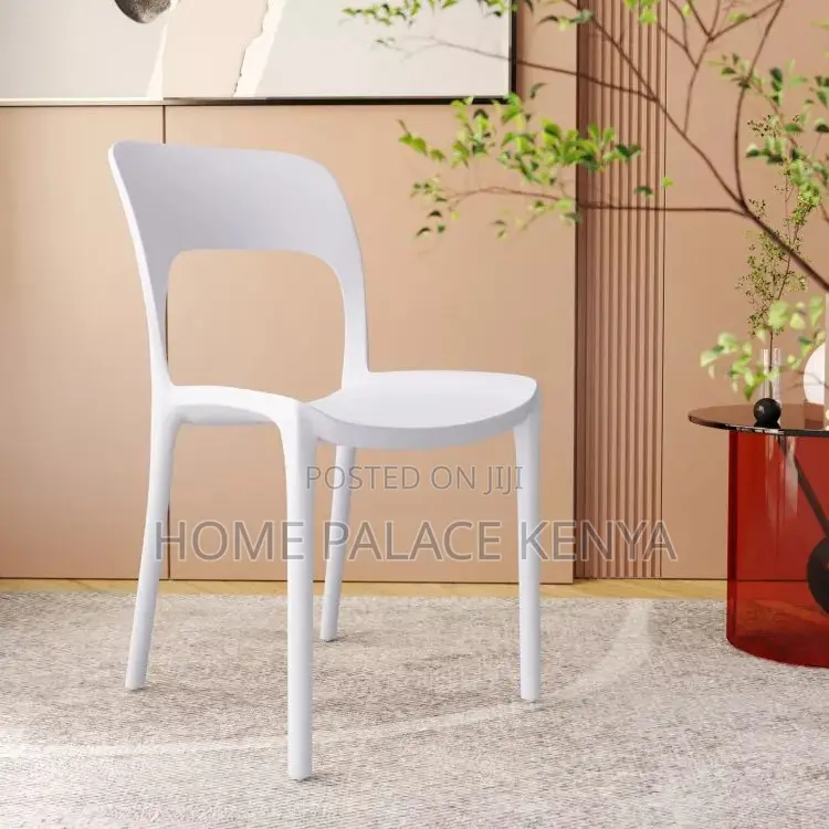 Plastic Chair: Nordic Style Stackable Plastic Dining Chair