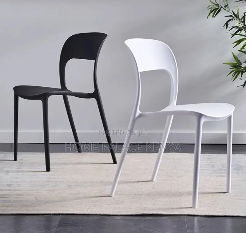 Plastic Chair: Nordic Style Stackable Plastic Dining Chair