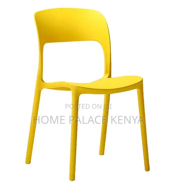 Plastic Chair: Nordic Style Stackable Plastic Dining Chair