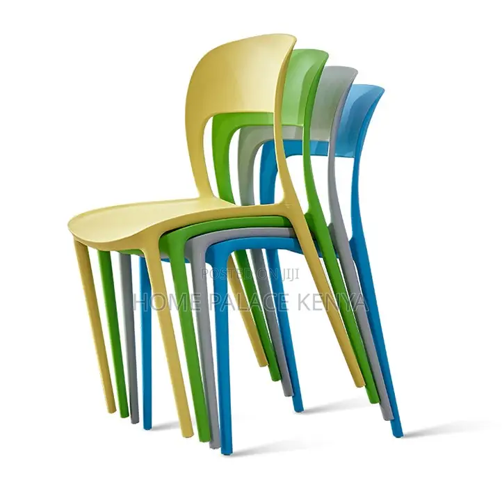 Plastic Chair: Nordic Style Stackable Plastic Dining Chair