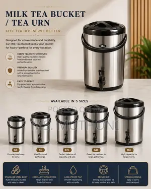 Cjnct847 Steel Milk Tea Bucket / Tea Urn