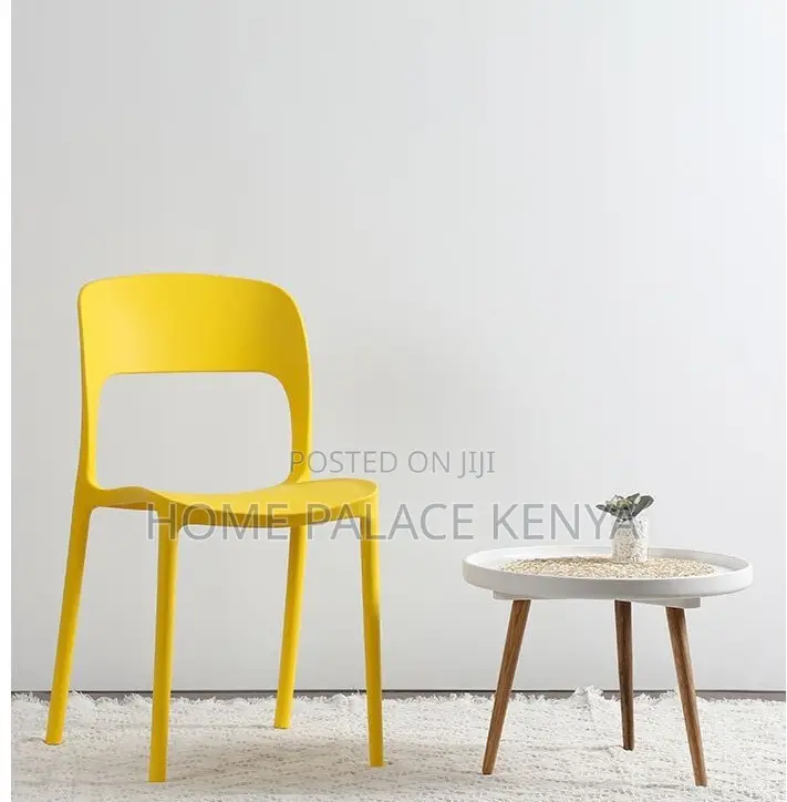 Plastic Chair: Nordic Style Stackable Plastic Dining Chair