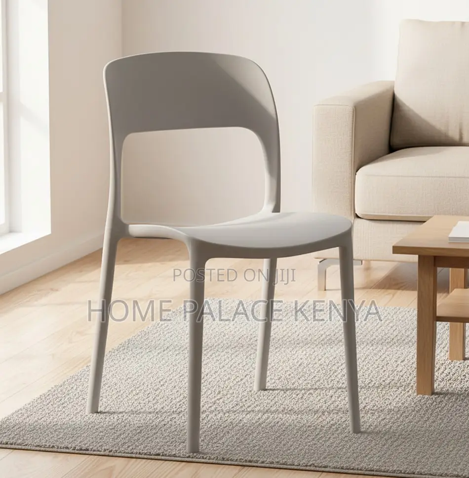Plastic Chair: Nordic Style Stackable Plastic Dining Chair