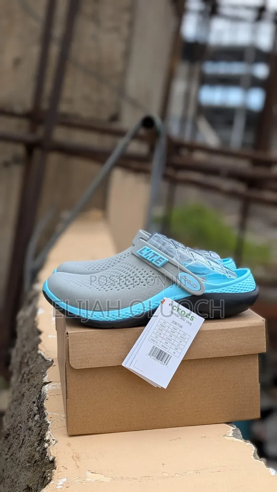 Literide Crocs Sandals Grey Blue Colorway