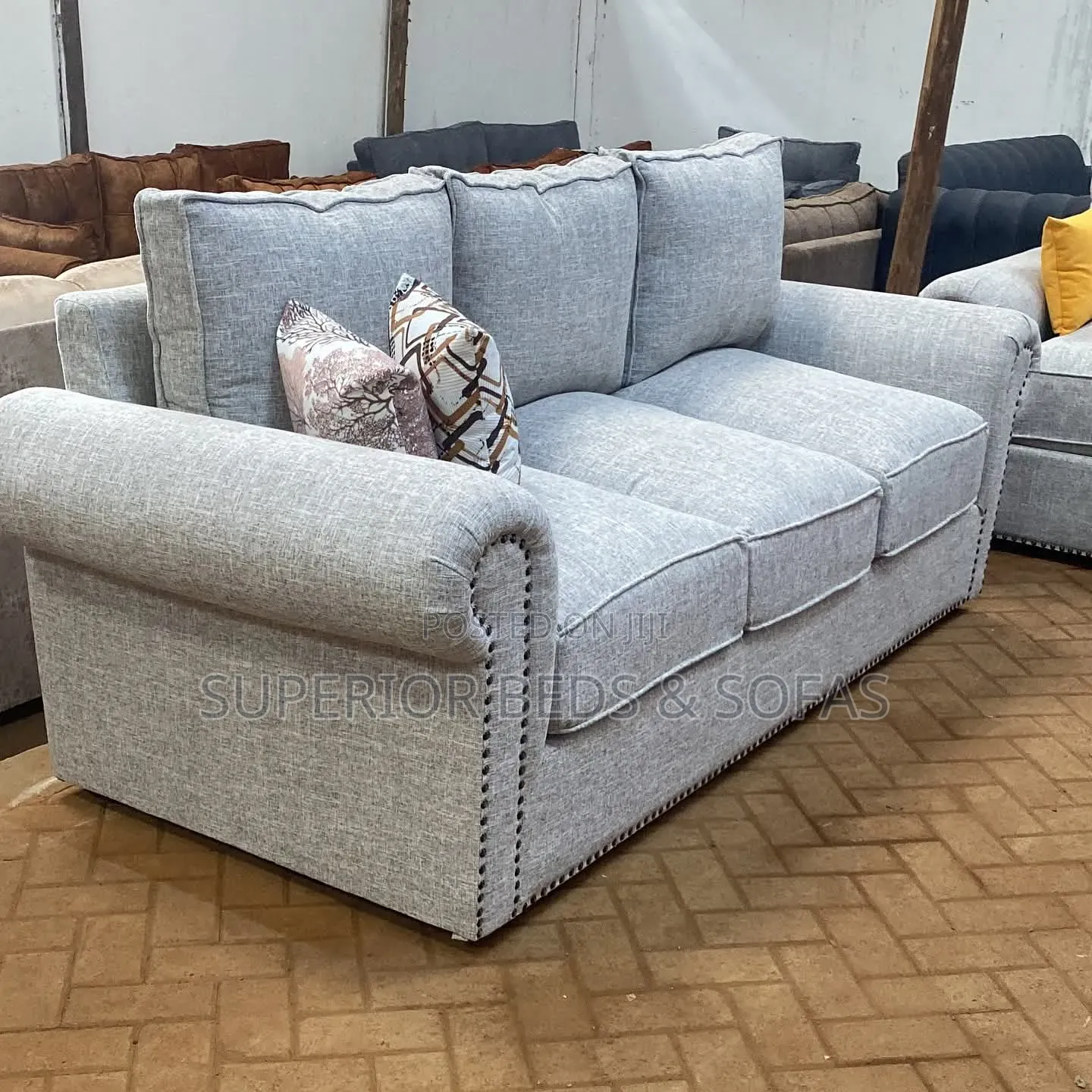 Compact 3-Seater Lounge Sofa