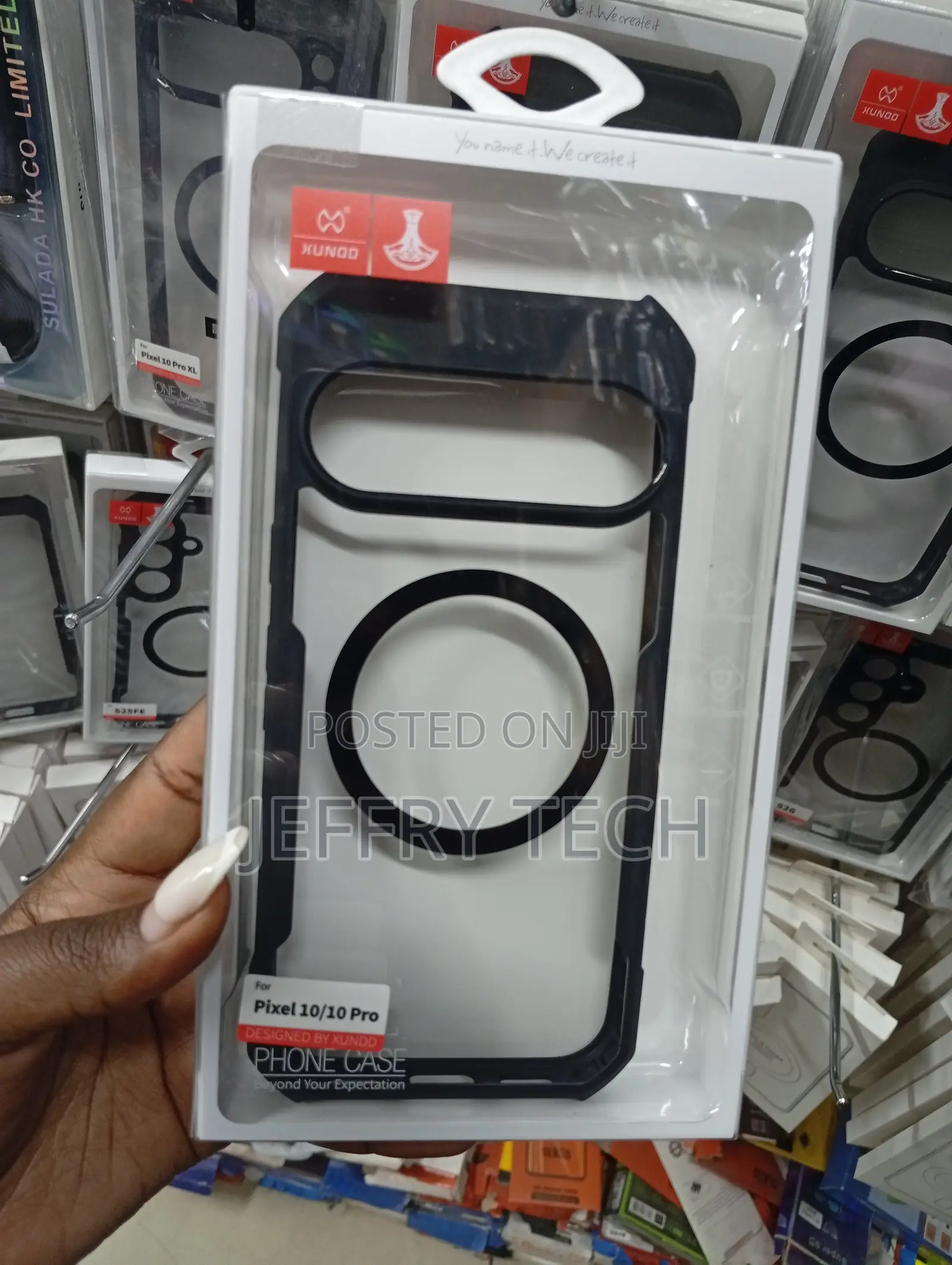 Google Pixel 10 or Pixel 10 Pro Premium Transparent Magnetic Case