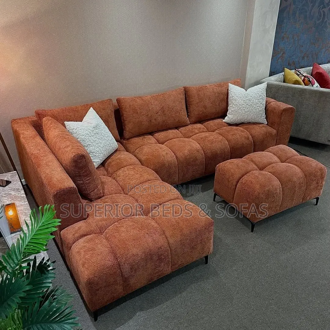 5-Seater Bubble Corner Sofa + Ottoman