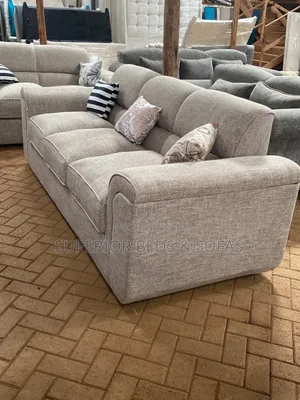 Modern Curved 3-Seater Sofa