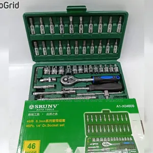 46 Pieces Socket Wrench Portable Set 