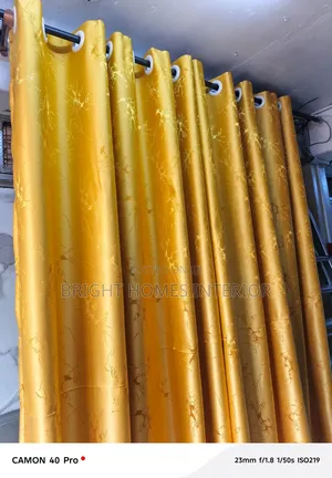 Gold Curtain Beautiful Bright Curtain Available