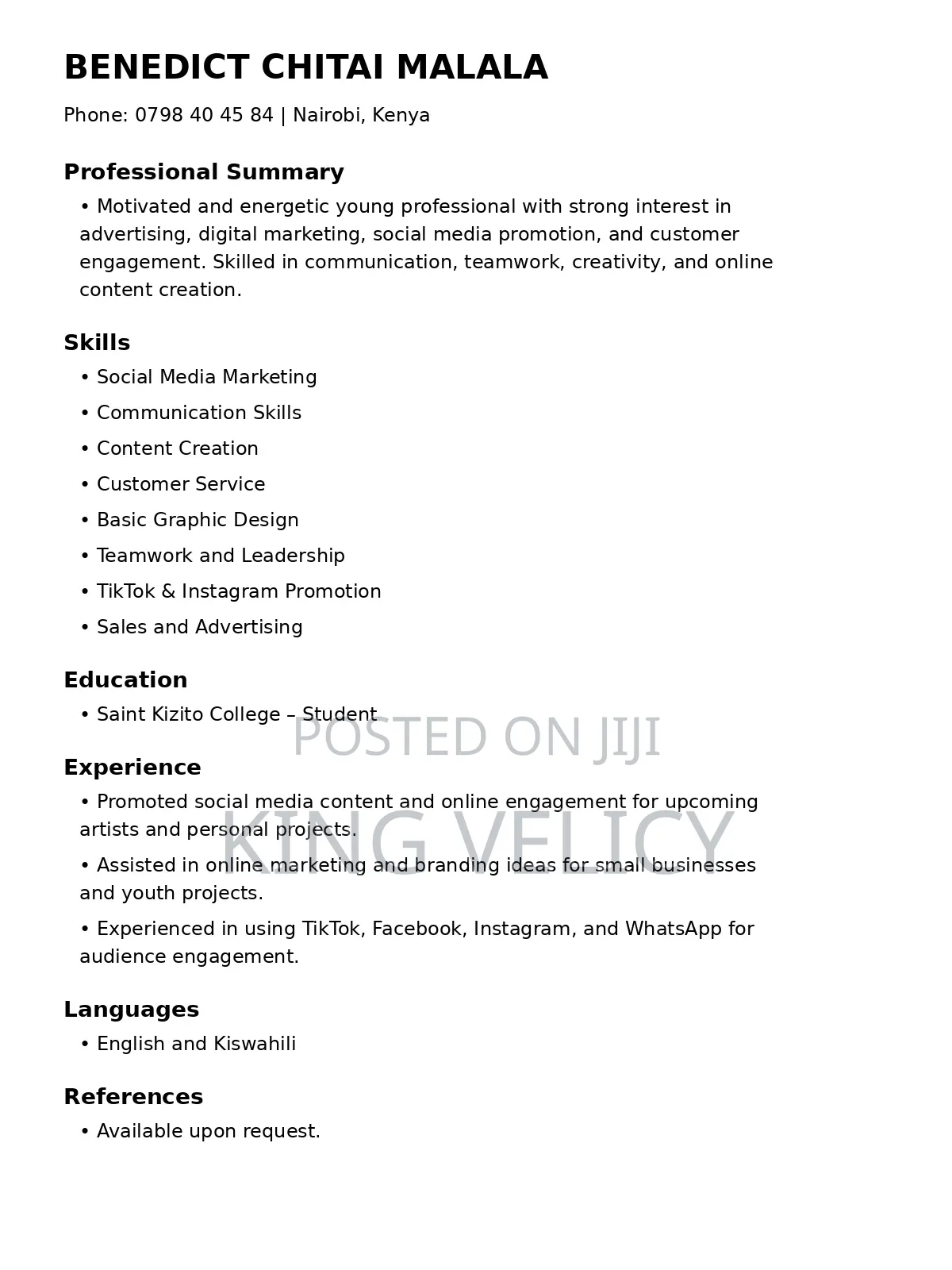 Social Media Marketer Content Creator