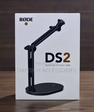This Is a Røde Ds2 Desktop Studio Arm.