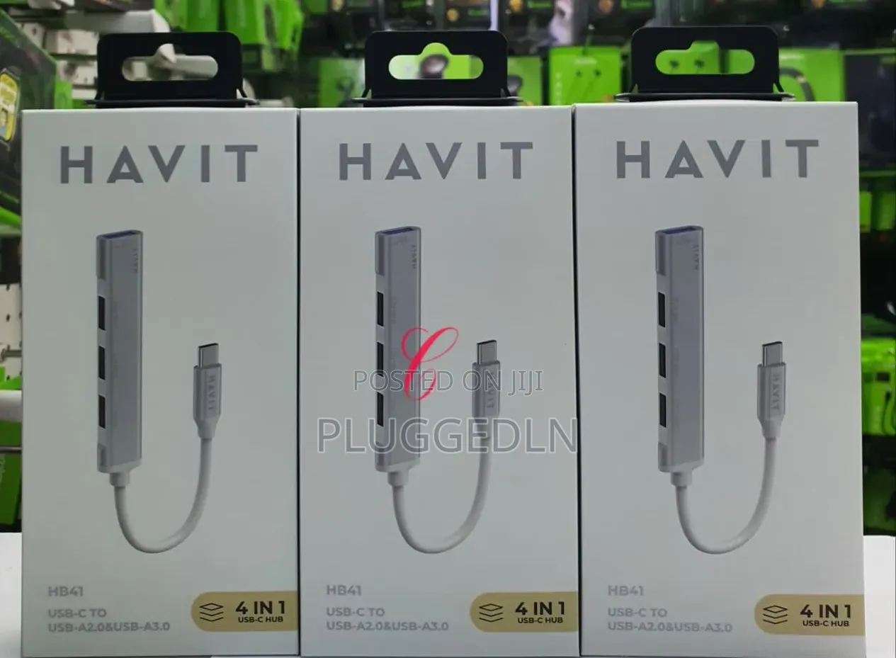 Havit Hb41 *4 in 1 Usb C Hub* With Usb