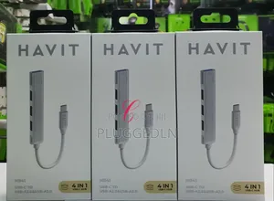 Havit Hb41 *4 in 1 Usb C Hub* With Usb