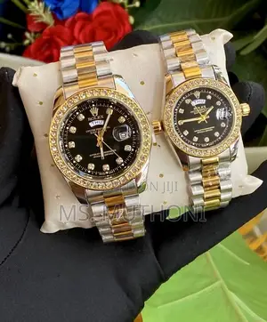 Couples Rolex Stone / Rhinestone Detailing on the Bezel