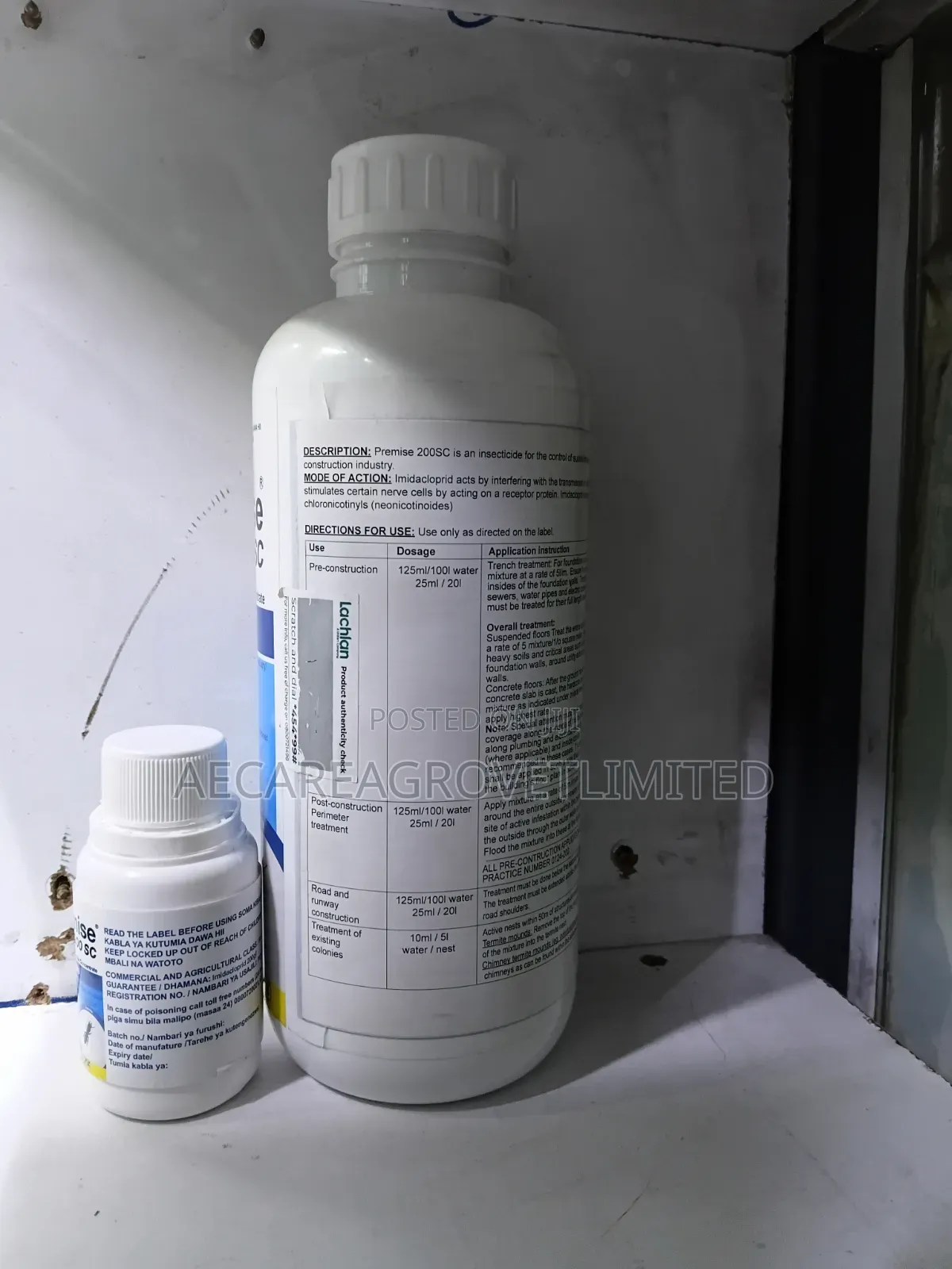 Premise 200sc Termiticide 50ml, 250ml, 1litre