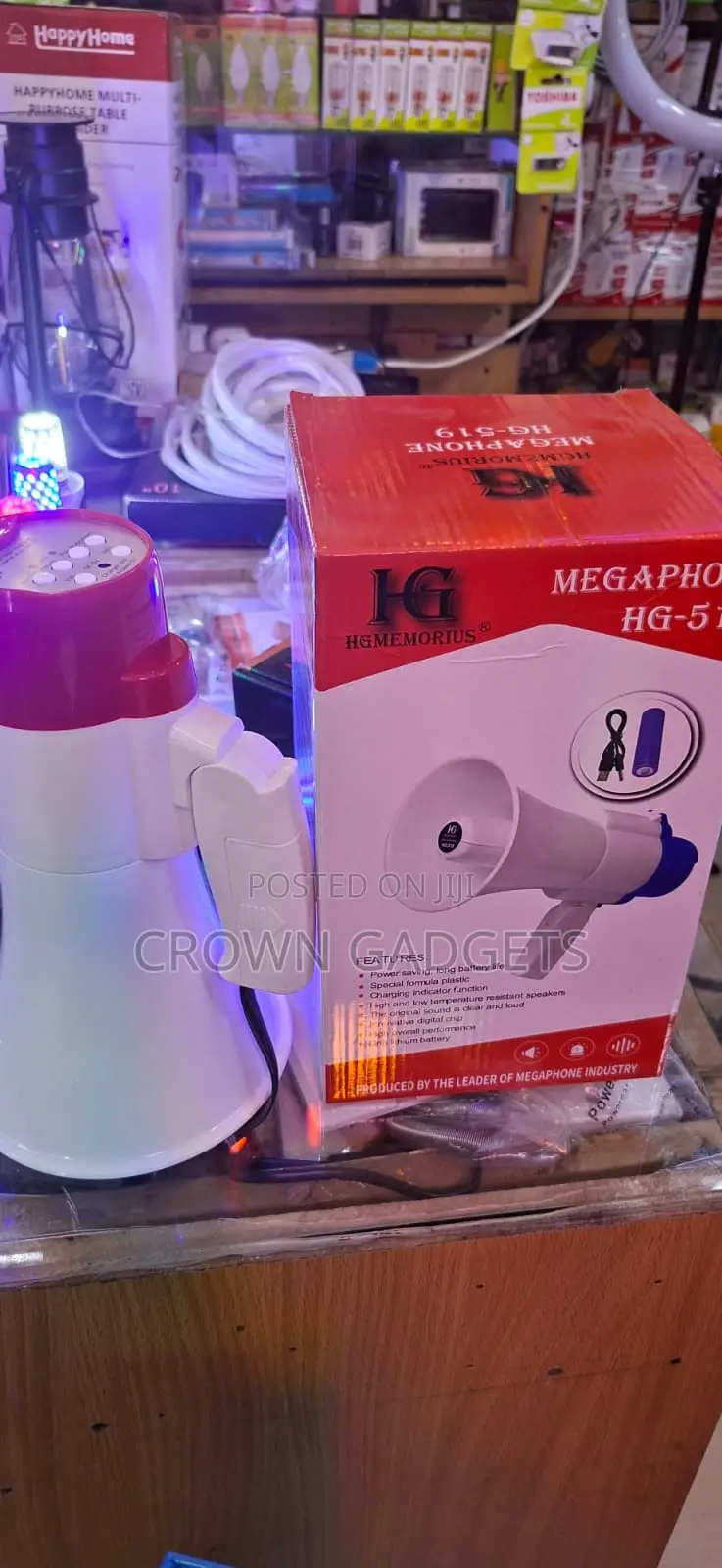 Handheld Megaphone With Microphone Voice Recorder Speaker