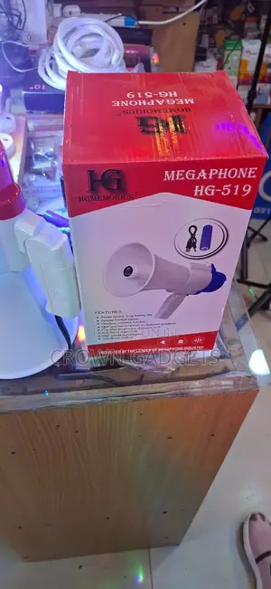 Loudspeaker Megaphone With Siren Music Playback Mic