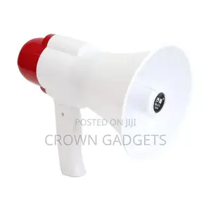 Rechargeable Loudspeaker Megaphone With Wireless Music Play