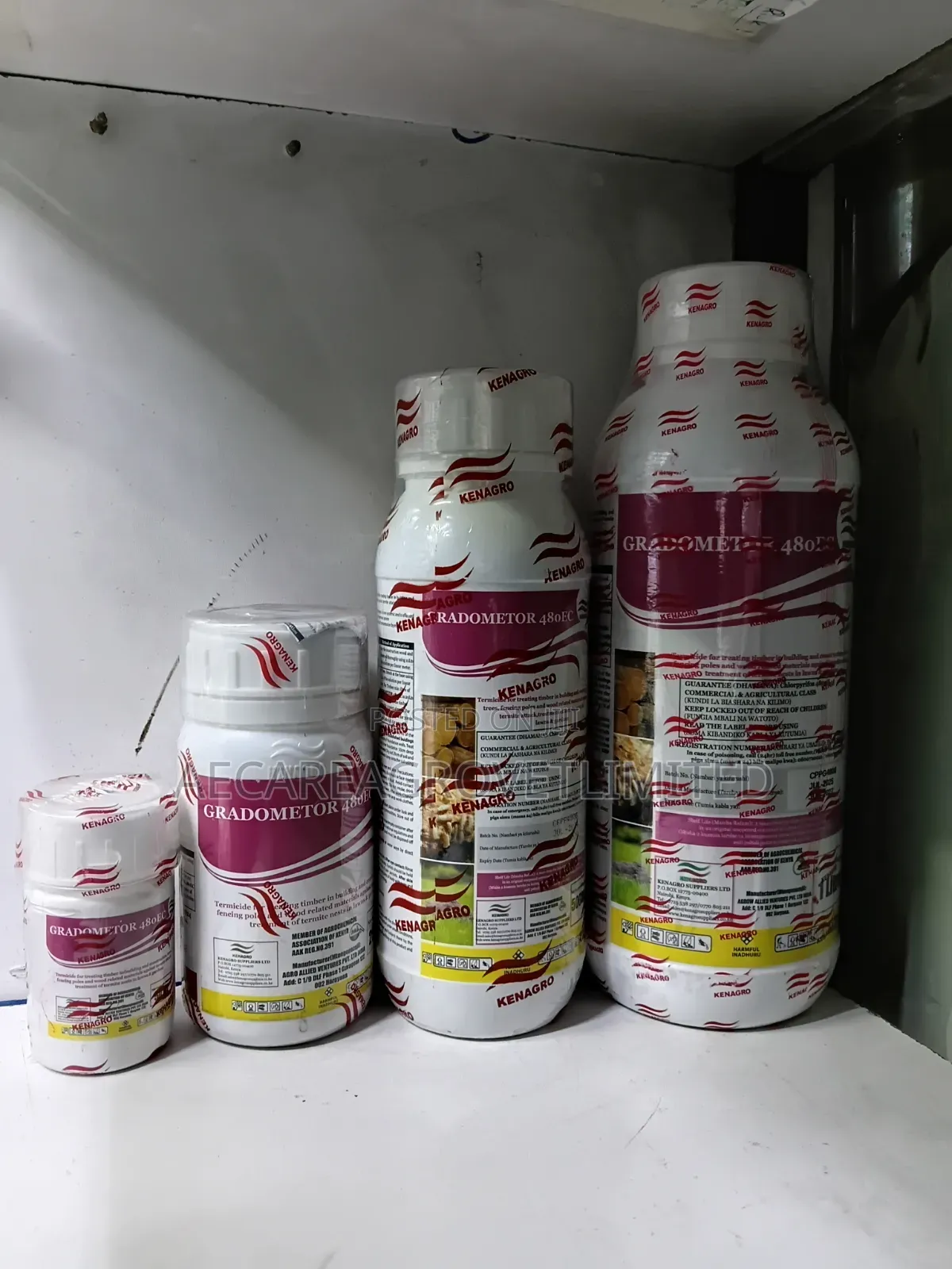 Gradometer 480ec Termiticide 50ml,100ml, 250ml, 500ml, 1litre