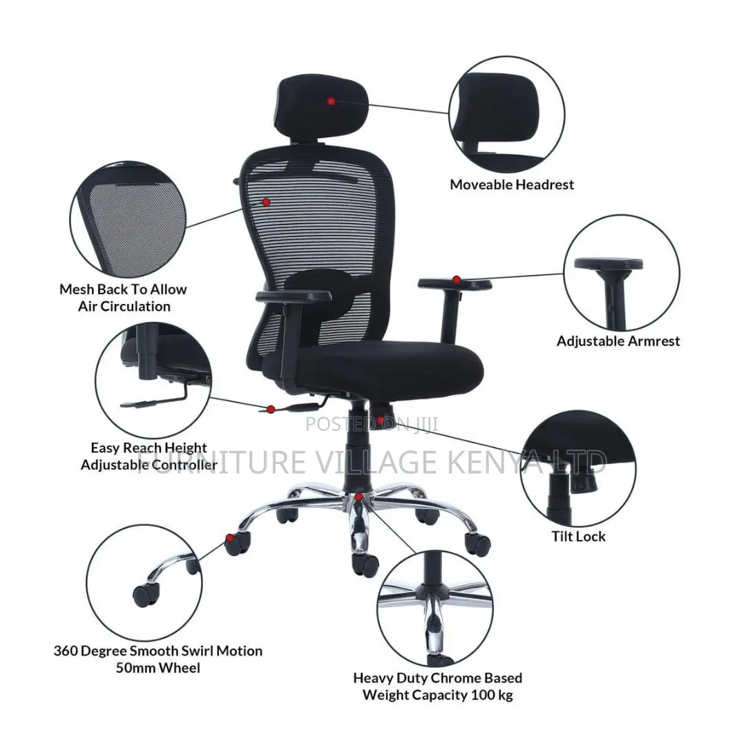 Executive Ergonomic Height Adjustable Home Chair