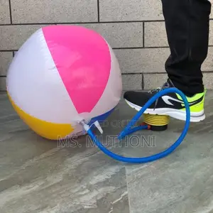 Manual Foot Pump for Beach Balls, Pool Floats, and Air Mattresses.