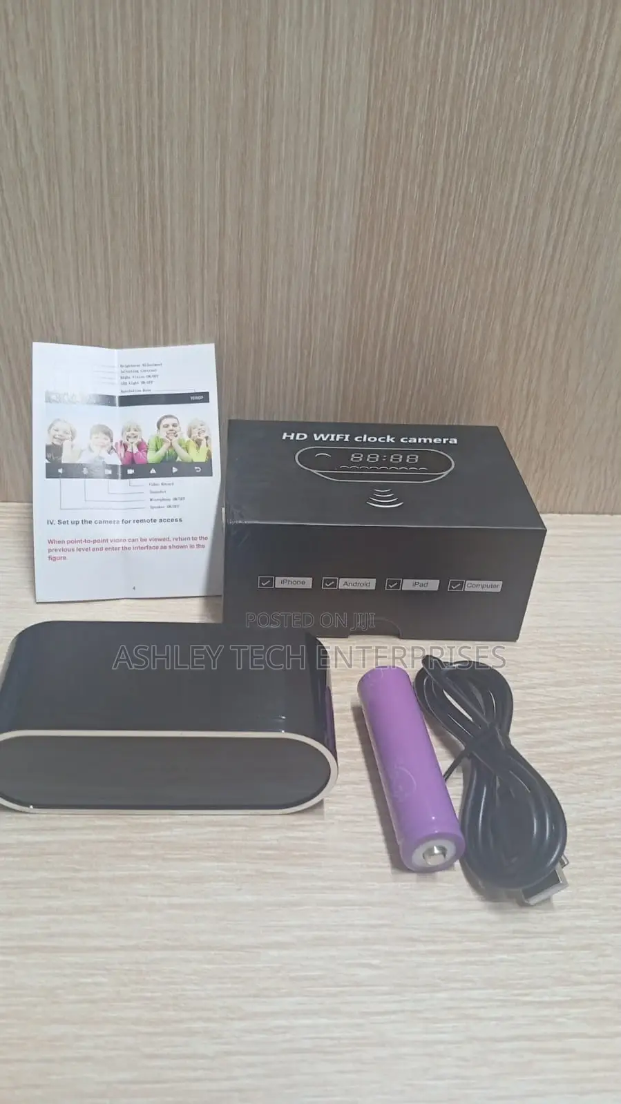 Clock Style Wifi Surveillance Camera