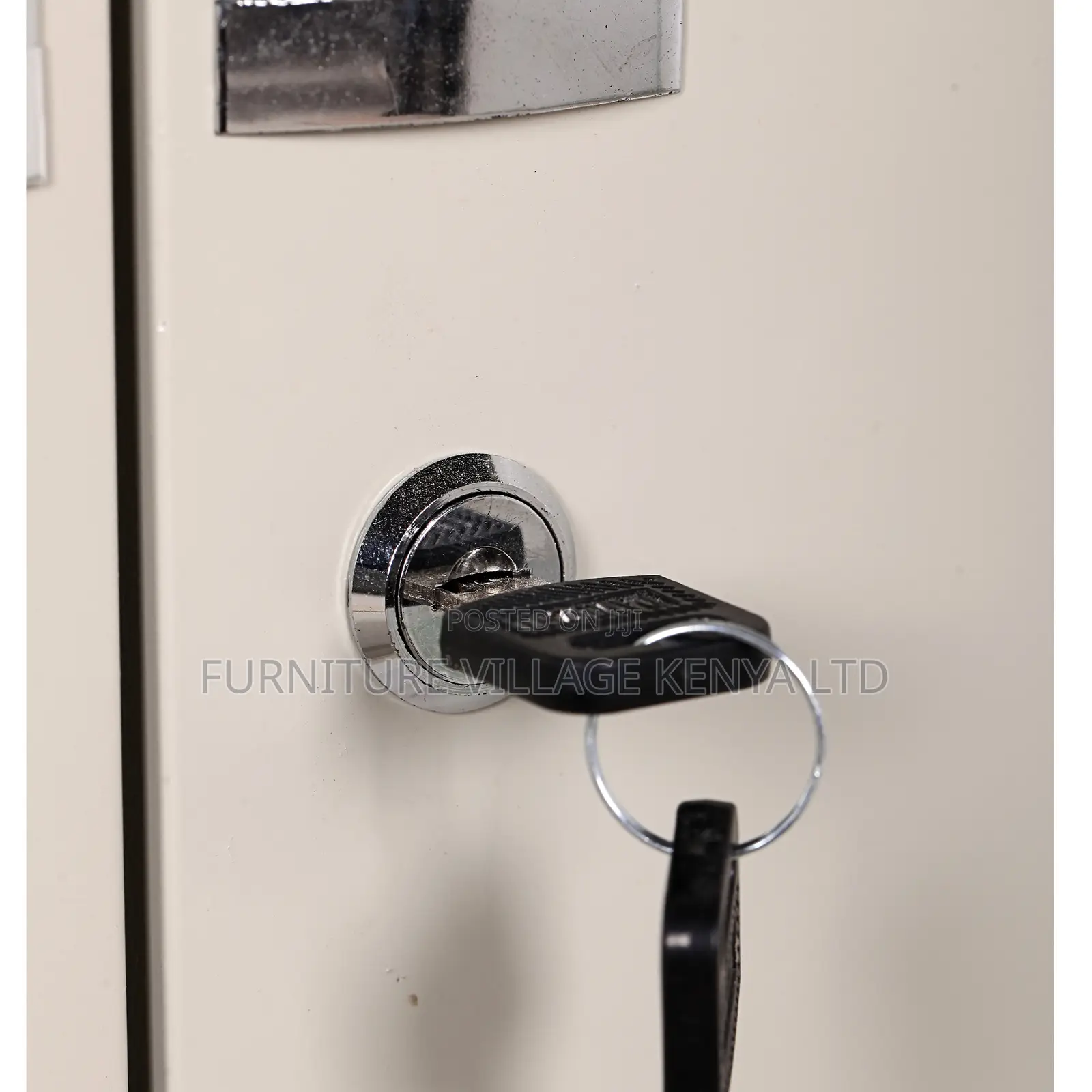 2-Door Half Glass Lockable File Storage Cabinet