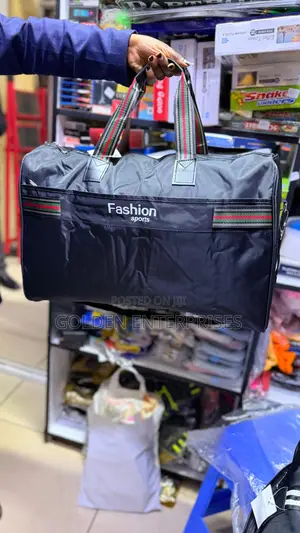 Black Large Fashion Sport Duffle/Travel Bag