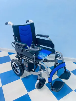 Blue Standard Electric Wheelchair