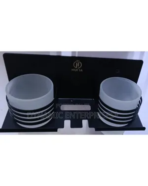 Double Glass Toothbrush Holder